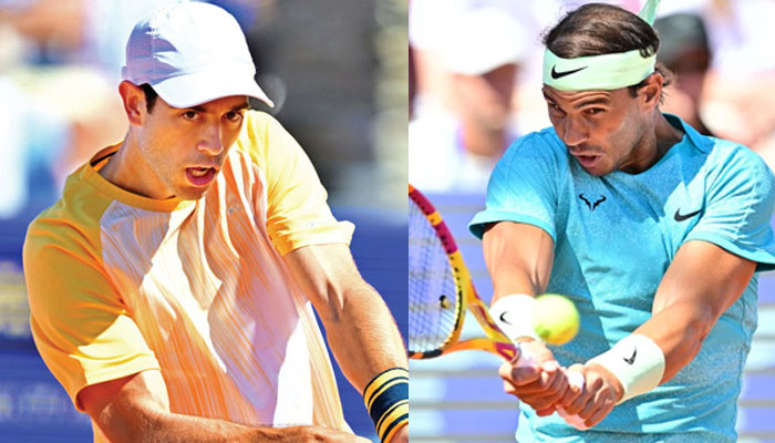 Nuno Borges (left) Rafael Nadal (right). — Reuters/AFP/file