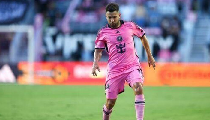 Inter Miami player Jordi Alba playing a football game. — AFP/file