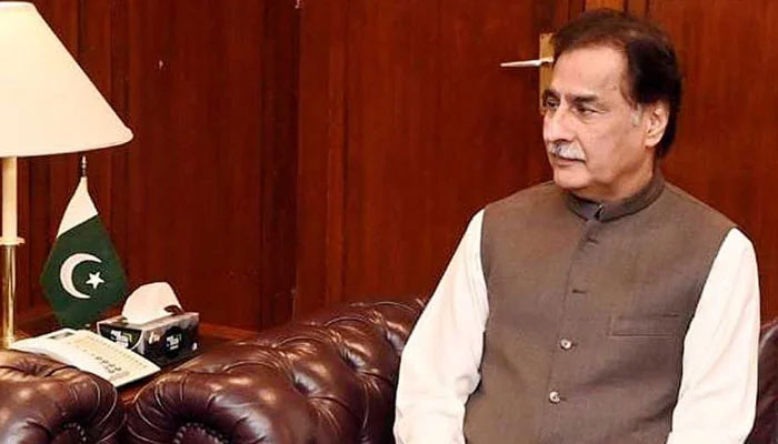 National Assembly Speaker Sardar Ayaz Sadiq at Parliament House on March 17, 2024. — NNI