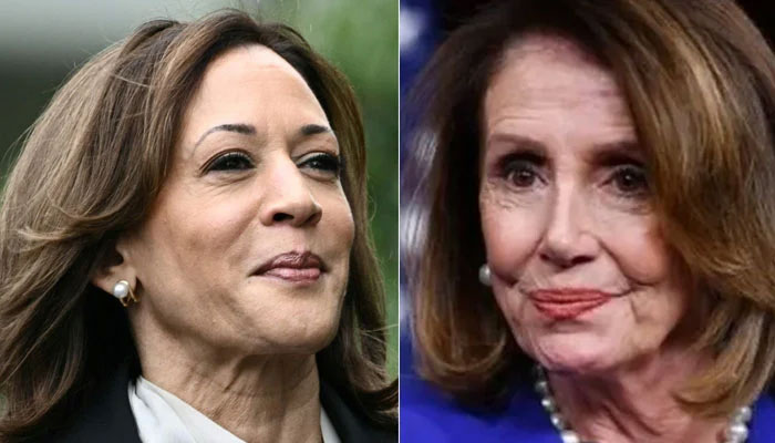 This combination of pictures shows US Vice President Kamala Harris (left) and Nancy Pelosi (right). — AFP/file