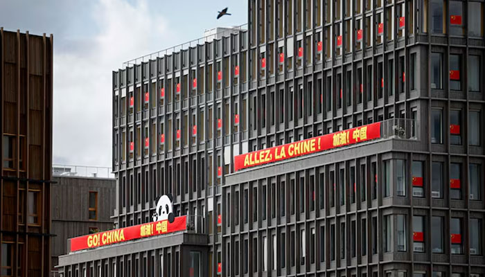 Accommodation of team China is pictured in the Olympic village on  July 16, 2024. —  Reuters