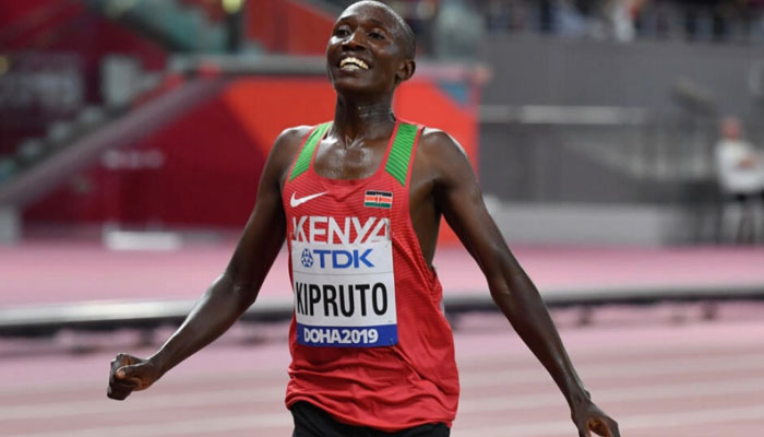 Kenyan runner Rhonex Kiprut seen in this image. — AFP/file