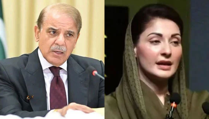 This combo of images shows, Prime Minister Shehbaz Sharif (left) and Punjab Chief Minister Maryam Nawaz (right). — YouTube/Geo News/PID/File