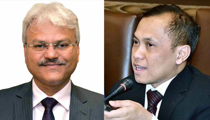 Federation of Pakistan Chambers of Commerce and Industry (FPCCI) vice president, Zaki Aijaz (left) Indonesian Embassy Rahmat Hindiarta Kusuma (right) seen in this image. — FPCCI website /APP/file