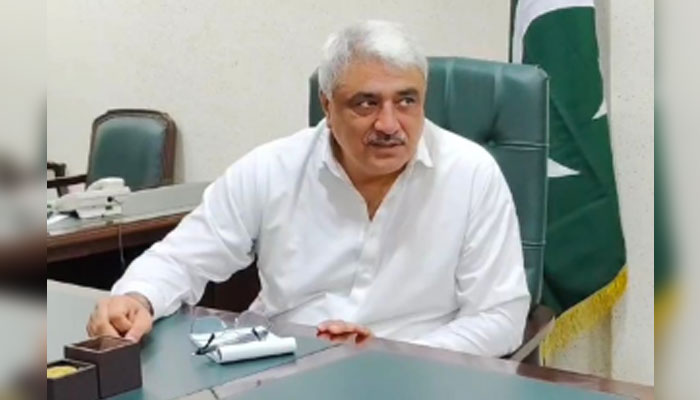 Provincial Health Minister Khawaja Salman Rafique gestures while speaking at a meeting on July 23, 2024. — Facebook/Khawaja Salman Rafique