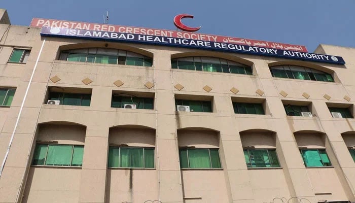 The office of the Islamabad Healthcare Regulatory Authority (IHRA). — Facebook/ihra.pk/File