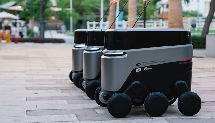 Dubai Sustainable City launches a delivery robot pilot programme. — X/@DubaiTrends/file