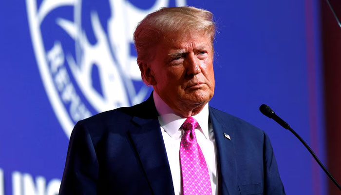 Former US President and Republican presidential candidate Donald Trump attends the Oakland County GOP Lincoln Day Dinner in Novi, Michigan, US June 25, 2023. — Reuters