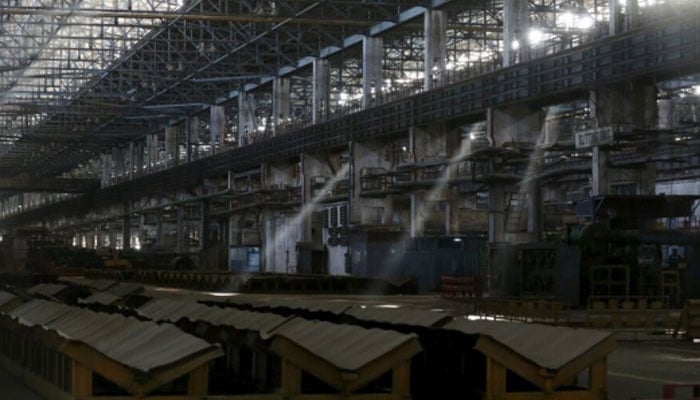 A general view of the deserted hot strip mill department of the Pakistan Steel Mills (PSM) on the outskirts of Karachi. — Reuters/File