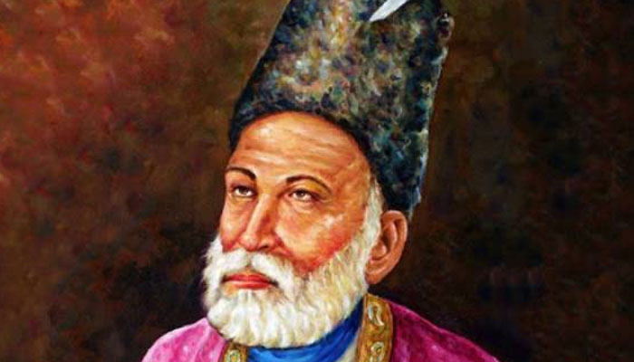 An illustration of renowned poet Mirza Asadullah Khan Ghalib (late) seen in this image. — AFP/file