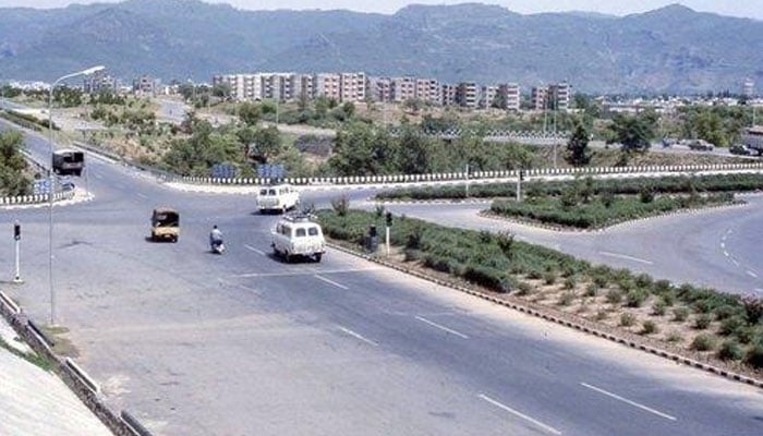 A representational image showing Islamabad’s Zero point in 1970s. —Facebook/ Islamabad We Love You