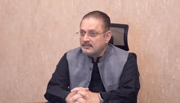 Minister for Information, Transport, Excise, Taxation, and Narcotics Control Sharjeel Inam Memon seen in this image. — Facebook @Barrister Murtaza Wahab Fans/File