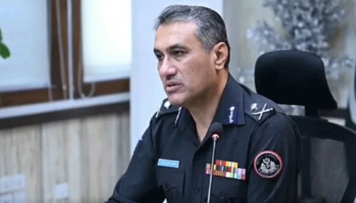 In this screengrab, Sindh police chief Ghulam Nabi Memon chairs a meeting on March 25, 2024. — Facebook @sindhpolicedmc