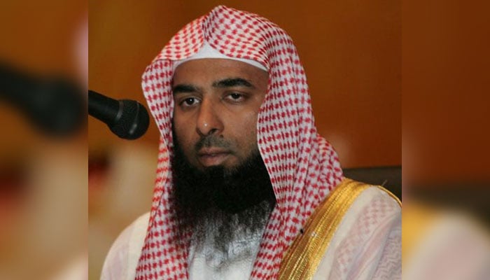 Imam of Masjid Nabvi (SAW) Sheikh Dr. Salah Bin Muhammad Al Budair seen in this image. — X/@theholymosques/File