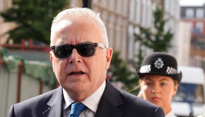 Former BBC news presenter Huw Edwards walks outside Westminster Magistrates Court, ahead of his court hearing after being charged with indecent child picture crimes, in London, Britain, July 31, 2024. — Reuters