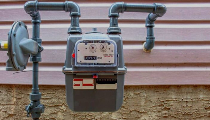 Sui Northern Gas Pipelines Limited (SNGPL) meter seen in this image. — APP/file