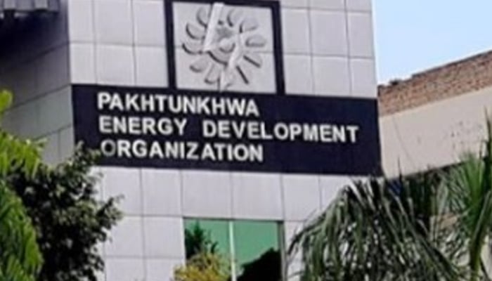 Pakhtunkhwa Energy Development Organization (PEDO) name seen in this image. — LinkedIn/@pedo-gokp/File