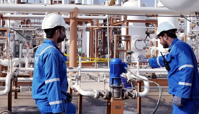 A representational image showing Pakistan Petroleum Limited (PPL) workers working at a plant in this image. — PPL website/File