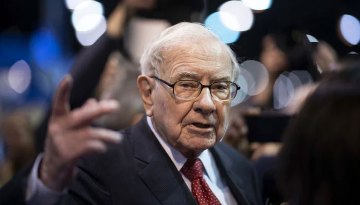 Warren Buffett, CEO of Berkshire Hathaway, speaks to the press as he arrives at the 2019 annual shareholders meeting in Omaha, Nebraska, May 4, 2019. — AFP