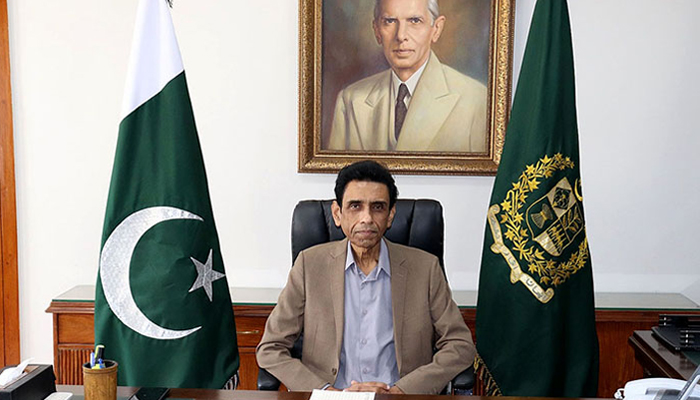 Federal Minister for Education and Professional Training Khalid Maqbool Siddique poses for a picture in this undated image.  — APP