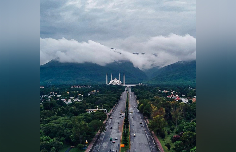 Faisal Masjid is in Islamabad Capital Territory (ICT) seen in this image. —  Facebook/@Islamabad Capital Territory