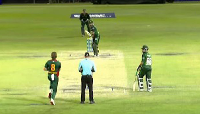 Pakistan Shaheens bat against Tasmania during Top End T20 in this video released on August 13, 2024. — Screengrab via Facebook/Pakistan Cricket Team