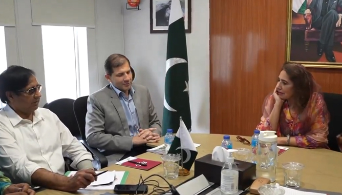 Punjab Chief Minister’s focal person on polio Uzma Kardar (right), Punjab EOC Coordinator Khizer Afzaal (left) and other seen in this image on August 13, 2024. — X/@UzmaKardar