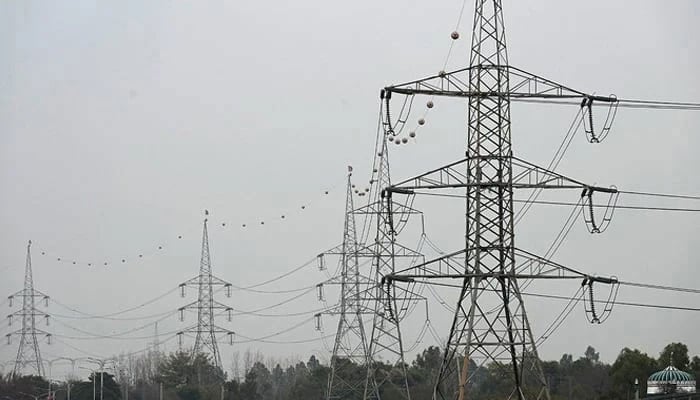 A representational image showing a general view of the high voltage lines in Rawalpindi on January 23, 2023. — AFP