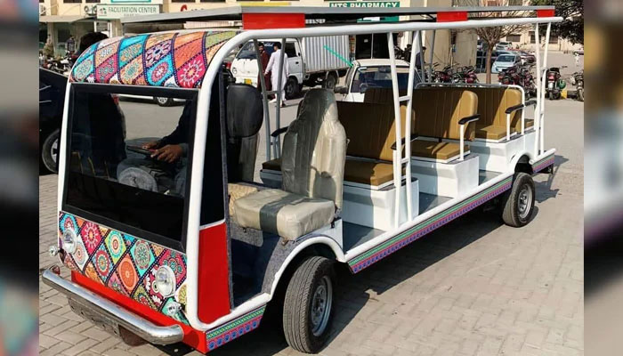 Representational image shows electric cart service vehicle on June 26, 2024. — Facebook/Sheraz Bukhari