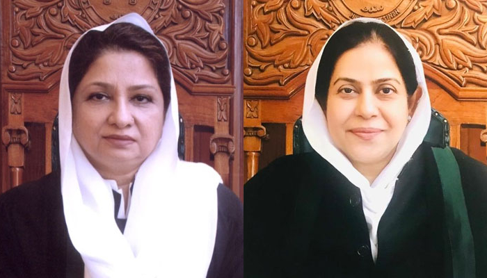 This combo of images shows, Justice Rashida Asad (left) and Justice Kausar Sultana (right). — SHC Website/File