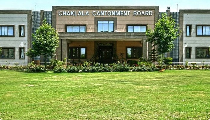 The representational image shows the Chaklala Cantonment Board building. — CANTONMENT BOARD CLIFTON Website/File