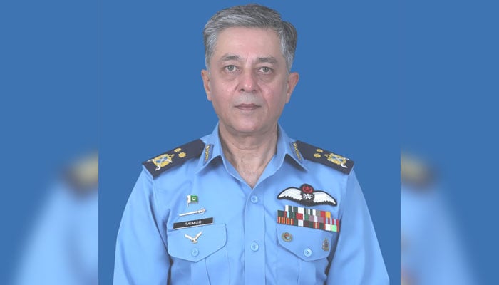 DG Airports Authority Air Vice Marshal Taimur Iqbal seen in this image. — History of PIA Website/File