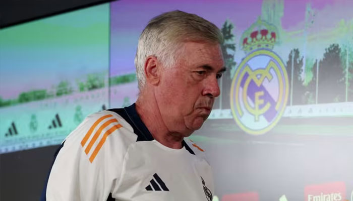 Real Madrid coach Carlo Ancelotti after a press conference.— Reuters/file