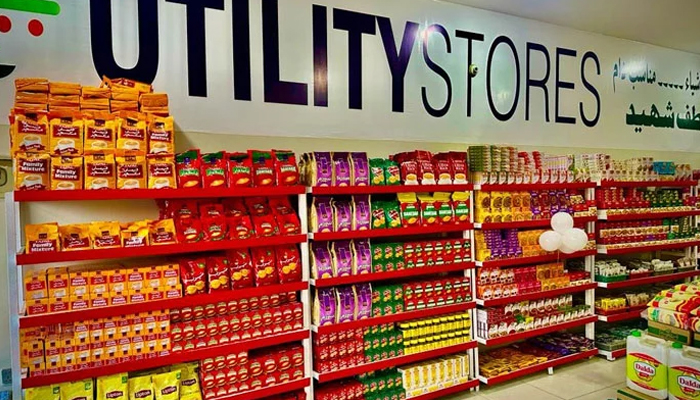 The image released on Dec 17, 2023 shows an inside view of a stores owned by the Utility Stores of Pakistan. — Facebook/@utilitystoresofficial