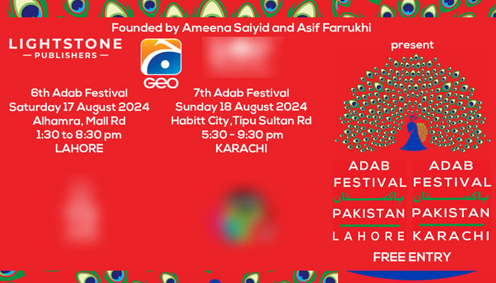 Adab festival event details seen in this poster released on August 12, 2024. — Facebook/@adabfest