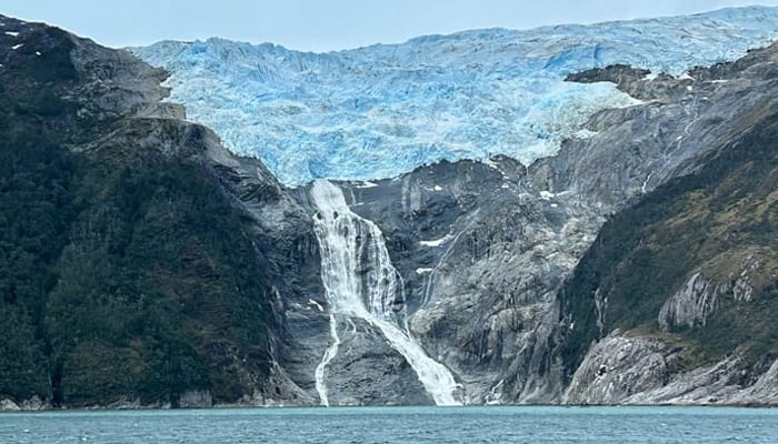 Representational image of Glaciers are melting and entering the sea as water seen in this image. — AFP/file