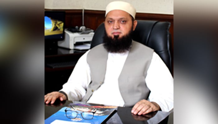 Vice Chancellor of the University of Engineering and Technology (UET) Peshawar Prof. Dr. Qaisar Ali can be seen in this image. — uetpeshawar website/file