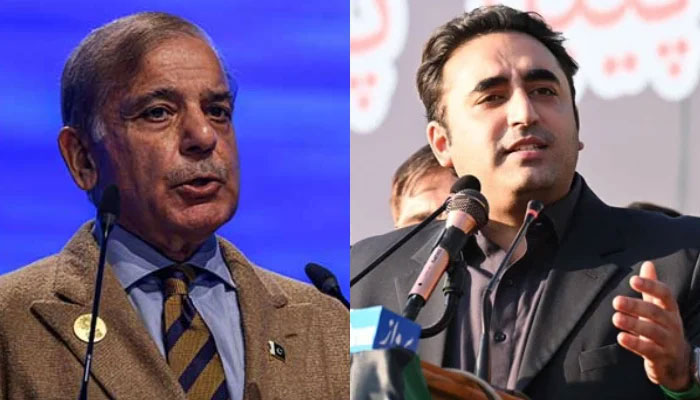 This combo of images shows, Prime Minister Shehbaz Sharif (left) and  PPP Chairman Bilawal Bhutto Zardari (right). — Facebook/Pakistan Peoples Party - PPP/AFP/File