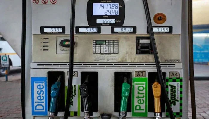 A representational image of a fuel machine at a refill station. — Reuters