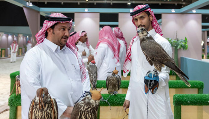 An image from the International Falcon Breeders Auction in Riyadh — SFC/file