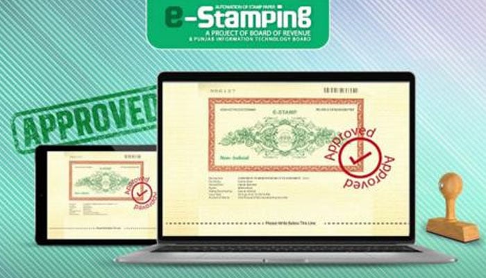 This representational image shows the Punjab government gives nod to digitise the e-stamp paper system. — Board of Revenue website