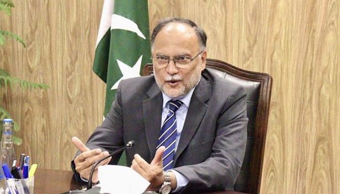 Federal Minister for Planning and development Ahsan Iqbal seen in this image released on August 23, 2024. — Facebook/@PlanComPakistan