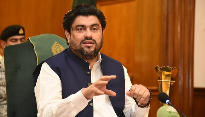 Sindh Governor Kamran Khan Tessori announced results of Hyderabad IT test during a press conference held at the Governor House released on August 23, 2024. — Facebook/@TeamKTessori