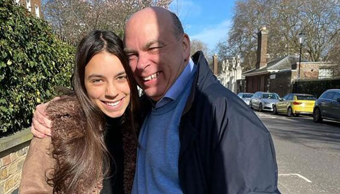 An undated handout picture shows UK tech tycoon Mike Lynch (late) and his daughter Hannah Lynch (late) posing in an unknown location. — AFP/file