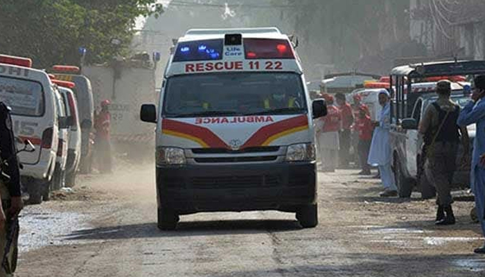 An ambulance can be seen approaching to the scene. — AFP/File