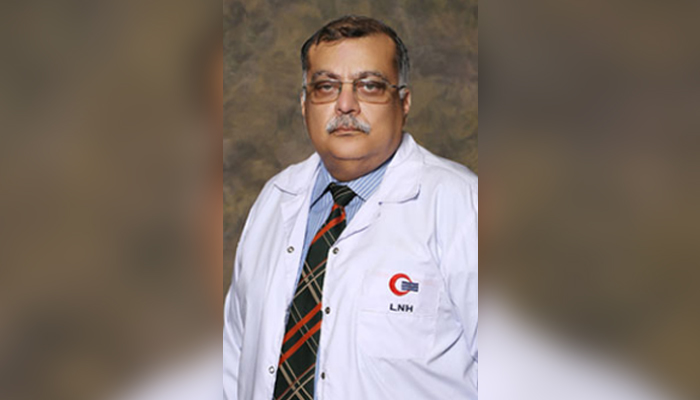 Professor Tauqir Ul Islam consultant oral and maxillofacial surgeon and head of the Department at Liaquat National Hospital seen in this image. — LNH EDU Website/file