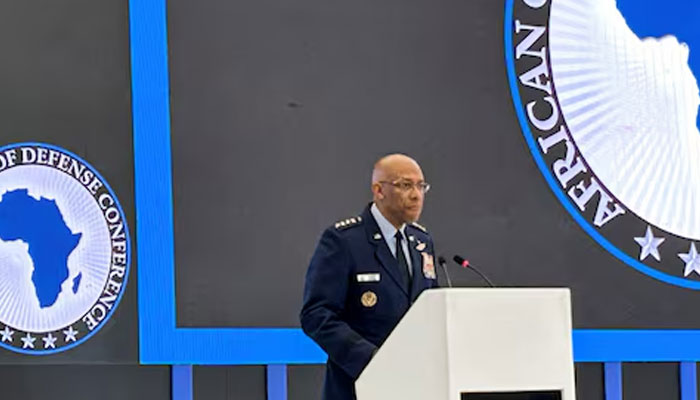 US Air Force General C.Q. Brown, chairman of the Joint Chiefs of Staff, speaks at a conference of African chiefs of defense in Gaborone, Botswana on June 25, 2024. — Reuters