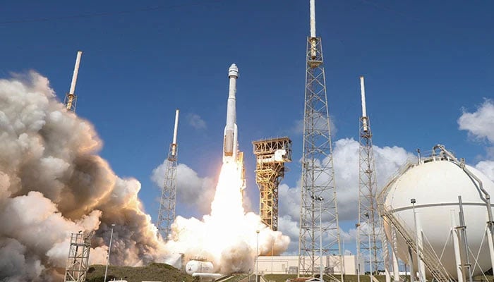 A United Launch Alliance Atlas V rocket carrying two astronauts aboard Boeings Starliner-1 Crew Flight Test (CFT), is launched on a mission to the International Space Station (ISS), in Cape Canaveral, Florida, US on June 5, 2024. — Reuters