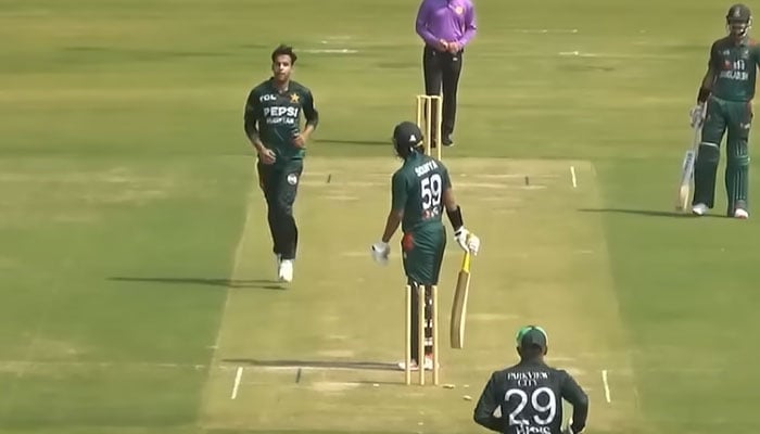 A screengrab from video of Pakistan Shaheen vs Bangladesh A game palyed on August 26, 2024.— Youtube@PakistanCricket