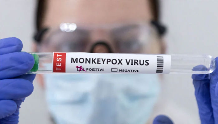 Test tubes labelled Monkeypox virus positive are seen in this illustration taken May 23, 2022. — Reuters